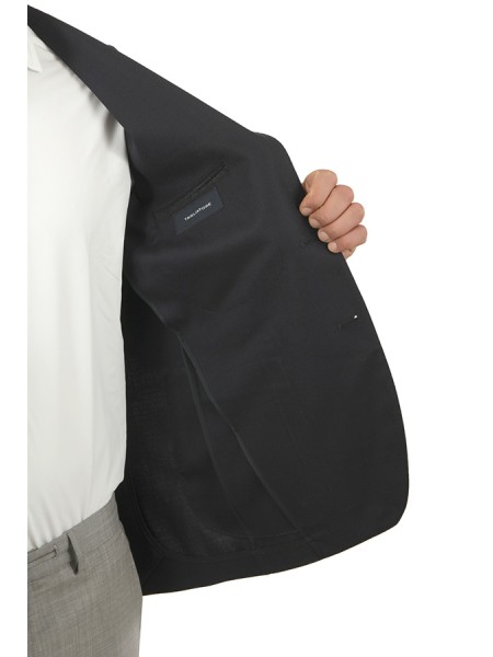 Giacca Tagliatore in Hopsack Blu